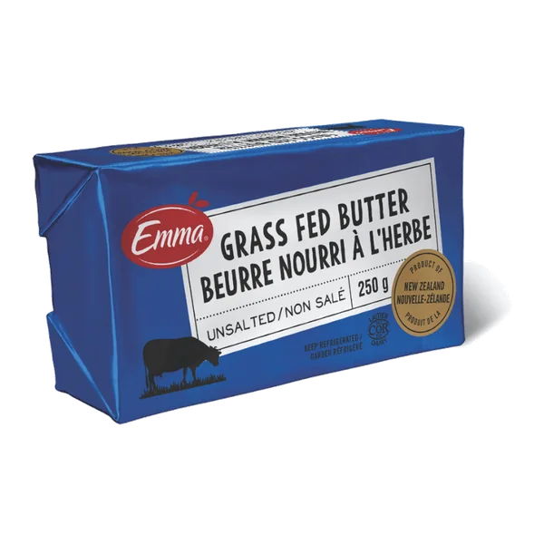 Emma Unsalted Grass-Fed Butter package