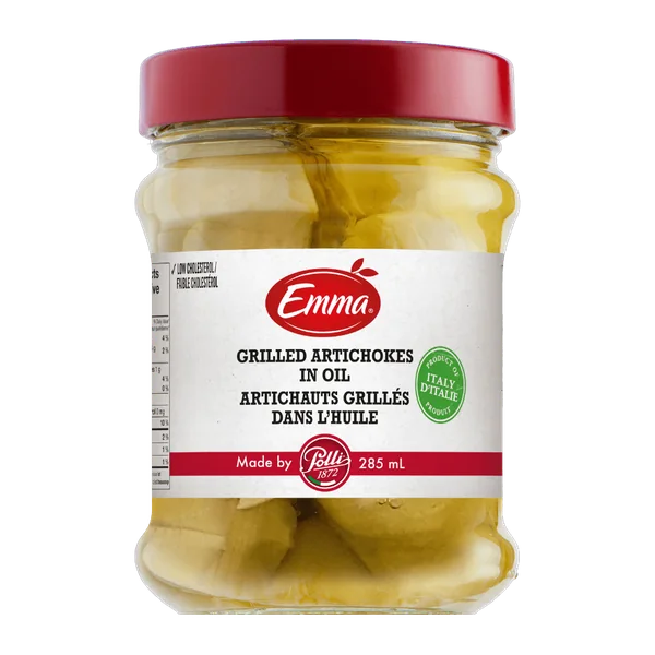 Emma Grilled Artichoke Hearts in Oil package