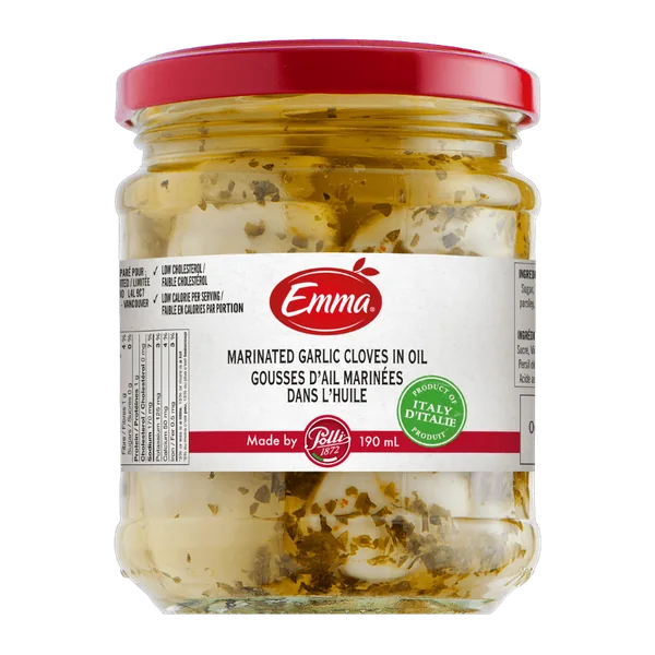 Emma Marinated Garlic Cloves in Oil package