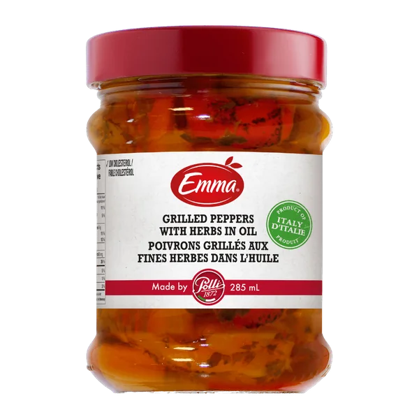 Emma Marinated Grilled Peppers in Oil package