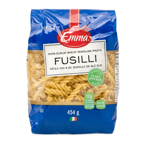 Emma Fusilli Pasta package