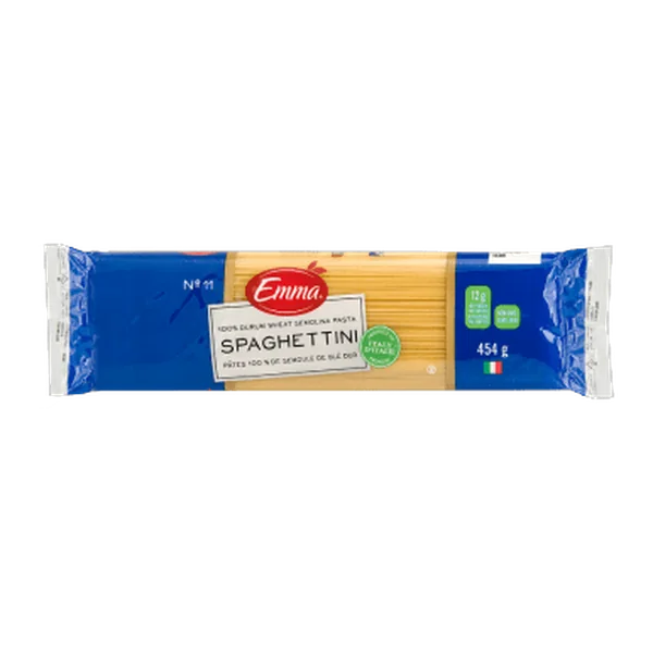 Emma Spaghettini Pasta package