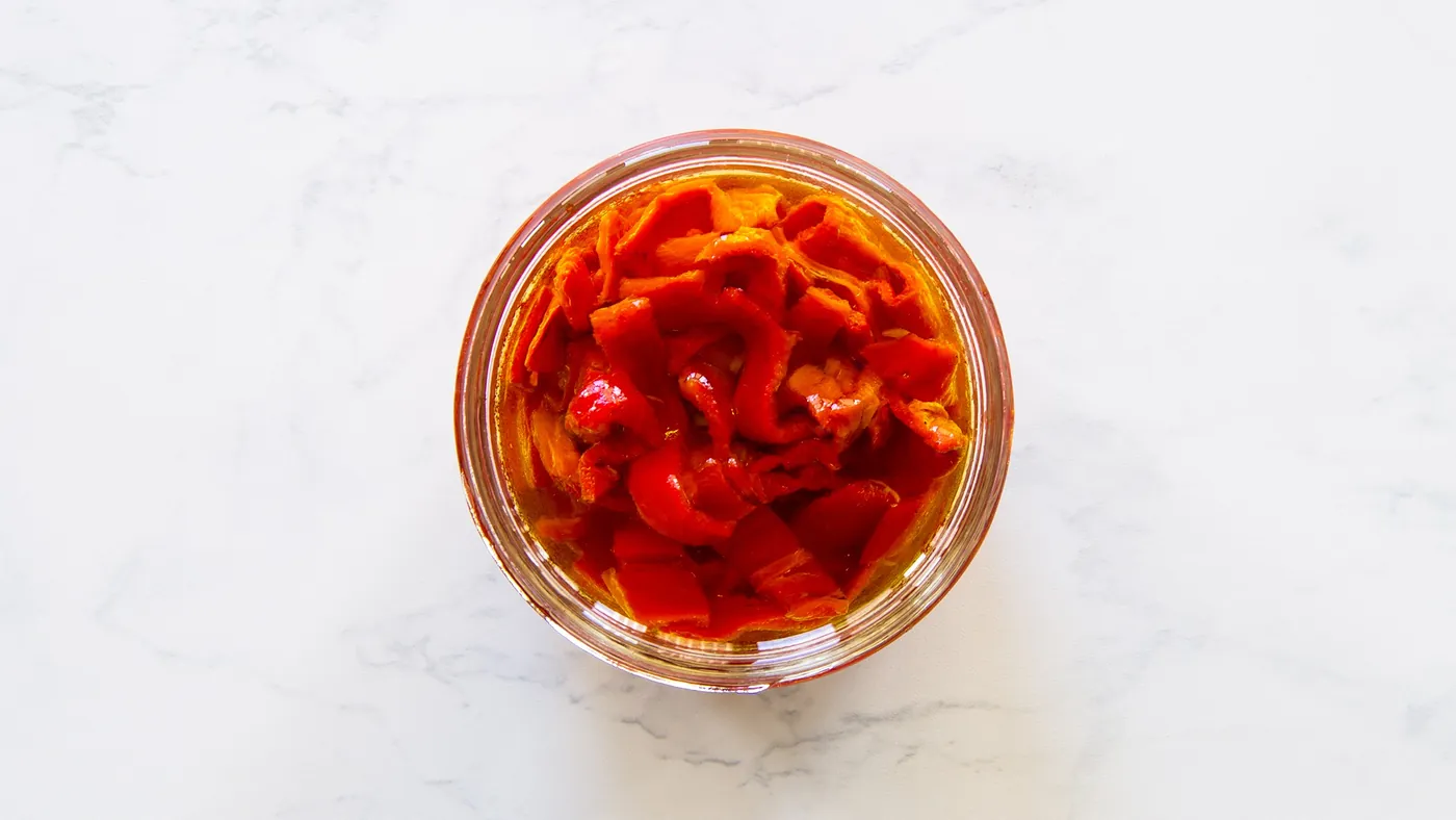 Charred Chili Peppers in Extra Virgin Olive Oil