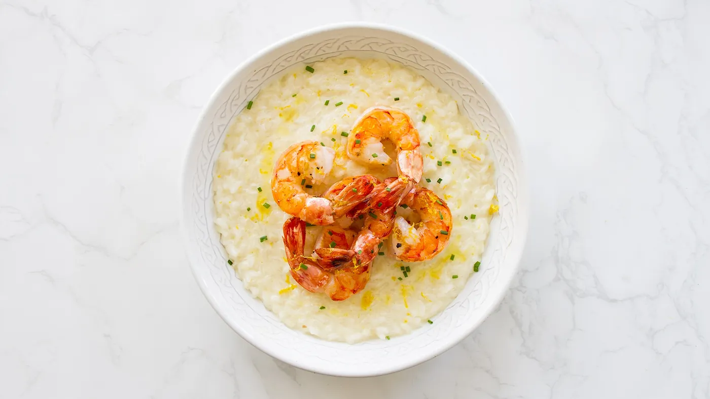 Creamy Lemony Shrimp Risotto