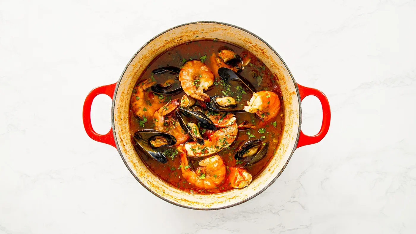 Zuppa di Pesce: Shellfish Stew in Tomato Broth